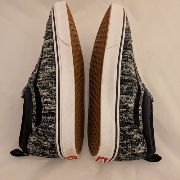 Vans Men's Ward Skate Shoes Size 9.5 Slip on Woven Gray Black - Picture 6 of 8